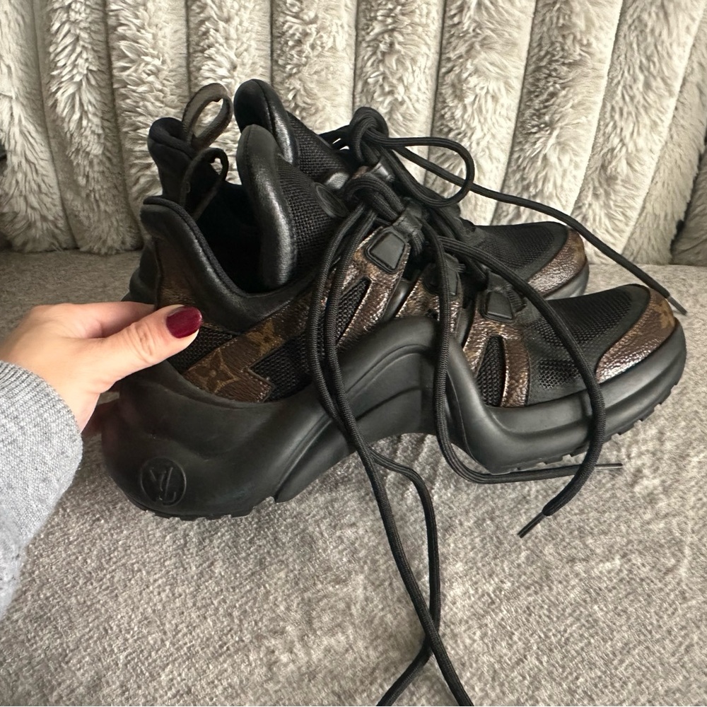 Louis Vuitton Black and Brown Women's Sneakers